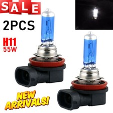 2x H11 55w Car Xenon Super White 12V Hid Headlight Front Fog Lamp Light Bulbs
