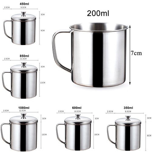 With handle stainless - with,