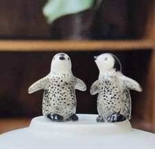 Ceramic Mini Penguin Figurine Miniature Animal Statue Ornament Home Decoration
