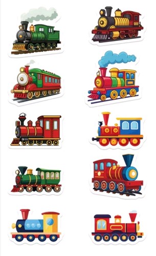 Steam train self adhesive - self,