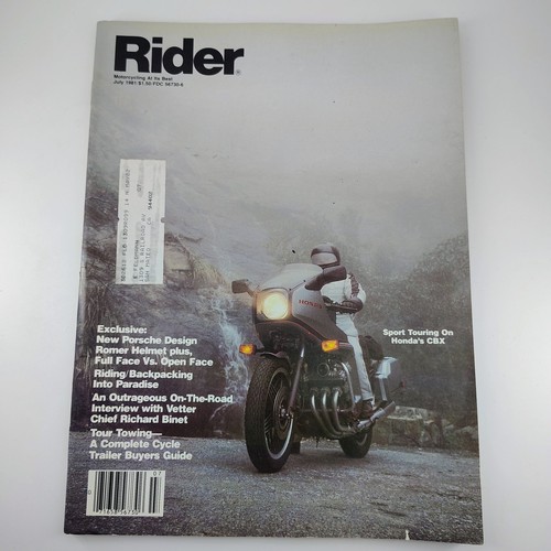 Rider july 1981 honda cbx - honda,