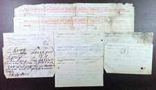 Lancashire & Yorkshire Railway Goods Dept. Consignment & Memo Documents Lot of 9