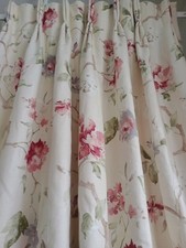 Bespoke woven Lined and Interlined floral Country House Curtains~ Beautiful~