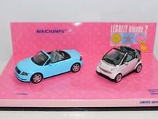 MINICHAMPS LEGALLY BLONDE 2 SET AUDI TT ROADSTER SMART CABRIOLET 1/43 402 173900