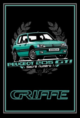 Painting peugeot 205 gti 9 - gti, 1.9