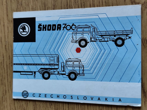 Postcard skoda 700 truck - 700,