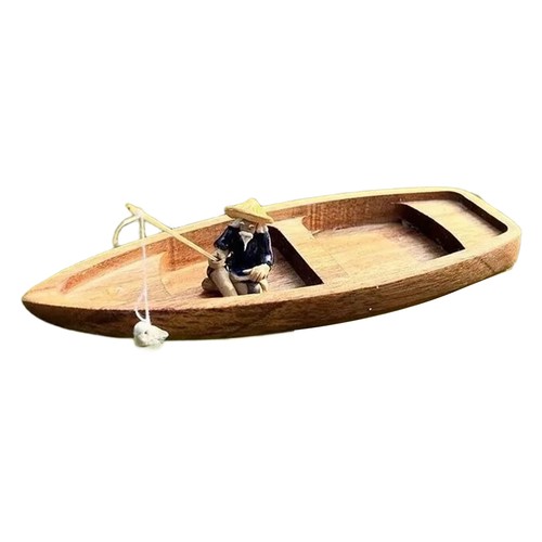 Handmade wooden boat - boat, aquarium