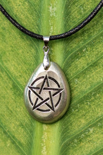 Handmade pewter pentacle - handmade,