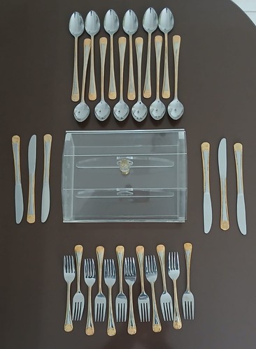 Piece cutlery set long stem - 30,