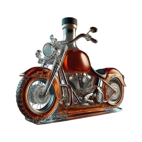 Motorcycle style glass wine - glass,