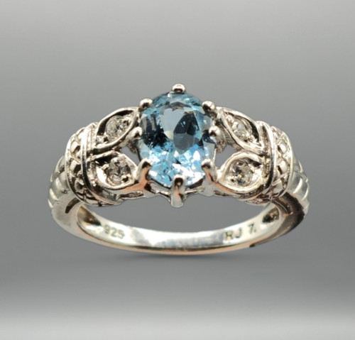 Blue topaz cubic zirconia - topaz,