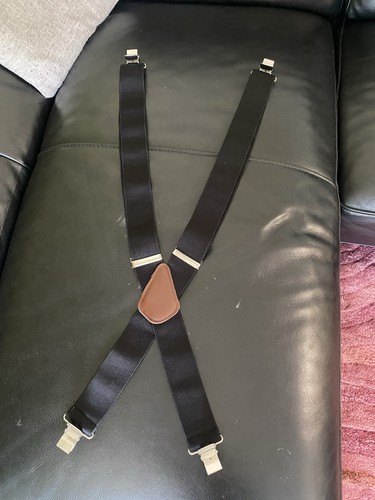 Trouser braces elastic aged - trouser,
