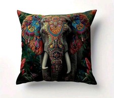 Beautiful Tribal Elephant Cushion Cover Bohemian 