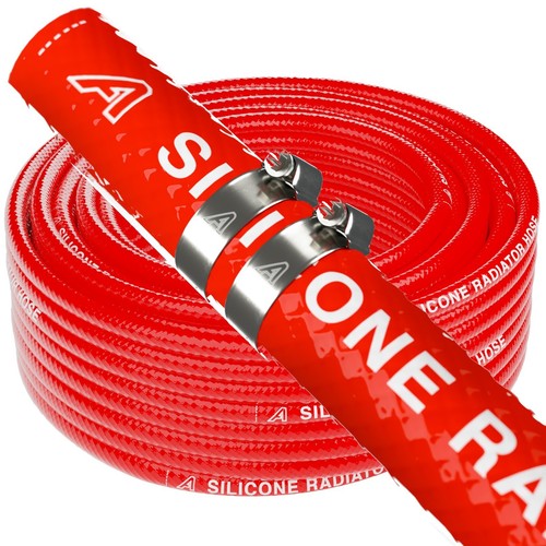 Red silicone radiator - red, hose