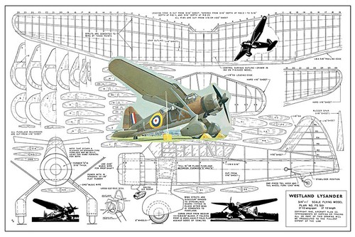 Model airplane plans - model,