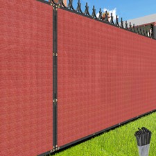 Red 15FT Privacy Fence Screen