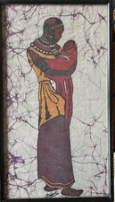 Vintage Batik Framed Picture