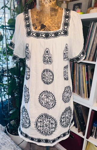 Topshop embroidered smock - topshop,