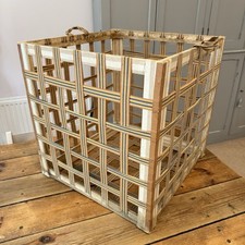Antique Basket Crate With