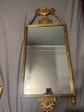 old mirror with rams head, potentially 19th century french /english, nice piece