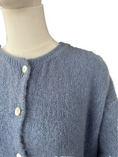 Denim blue mohair blend super