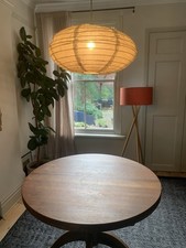 Solid Oak Extending Dining Room Table