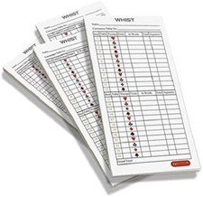 Whist Score Pads / Scoring Cards (4 Packs - 200 Sheets)