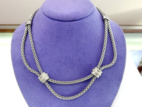 Fope 18k white - row, rope