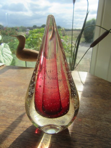 Vgt art glass teardrop - art,