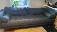 MADE.com Sofa Scott 3-Seater Sofa Navy Blue from Pet and Smoke free home
