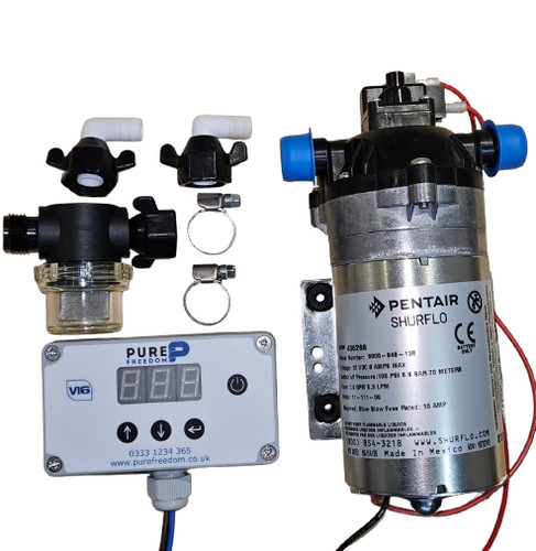 Water fed pole - water, pump