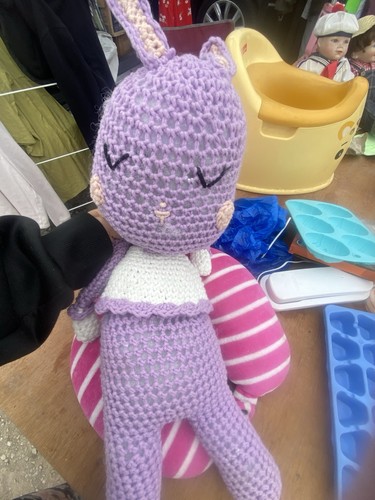 Alien girl knitted - alien, doll