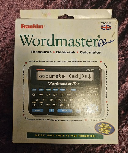 Franklin wordmaster plus - wordmaster,