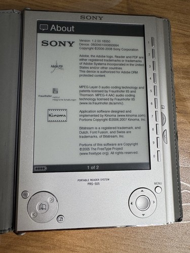 Sony prs 505 - prs-505, reader