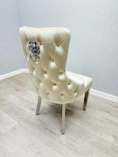 Cream Silver Victoria Chair 