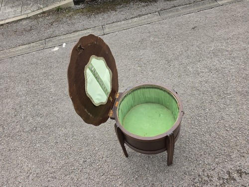 Vintage sewing box table - box, by