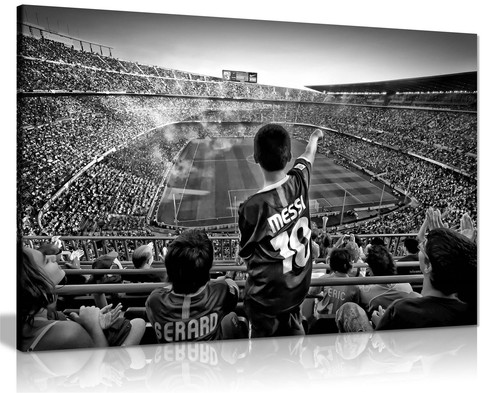Black white stadium football - black, &