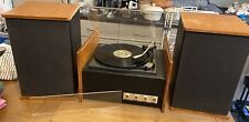 Garrard SP25 MKII Turntable Housed In Custom Plinth With Amp & Speakers