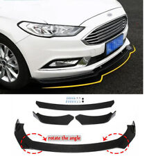 For Ford Fiesta MK7 MK6 2009-21 Black Front Bumper Lip Splitter Spoiler Body Kit