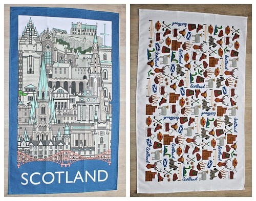 Scotland scottish tea towel - scotland,