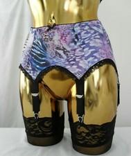 6 Strap Blue/Mauve Leopard