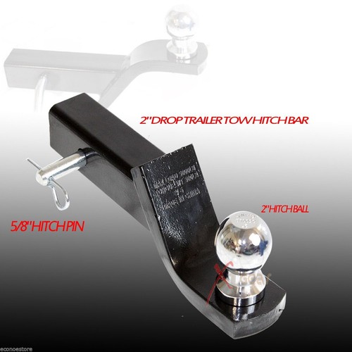 Drop trailer tow hitch - drop, bar