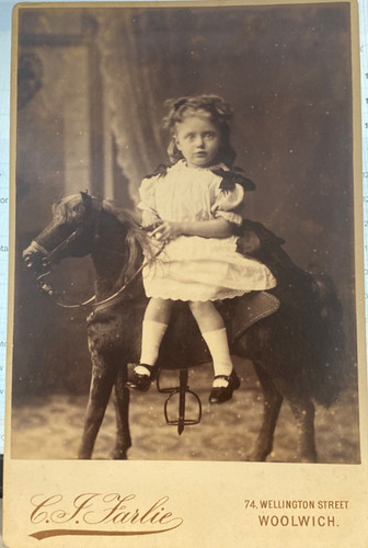 Unusual antique cabinet card - antique,