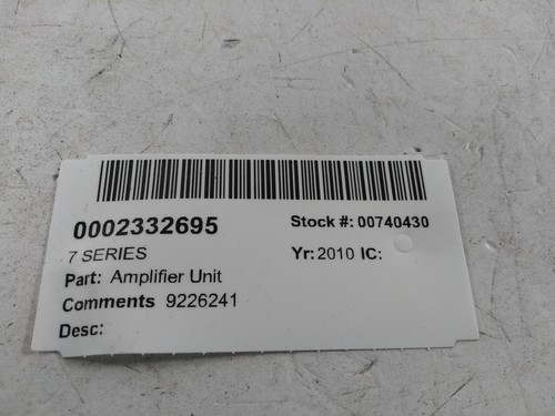 2010 bmw series 65129312590 - 2010, 7