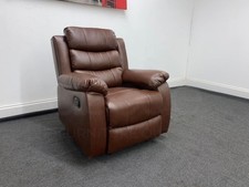 Lando Recliner Brown Leather