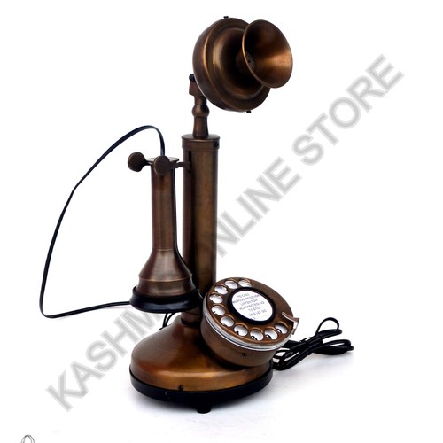 Antique brass candlestick - antique,