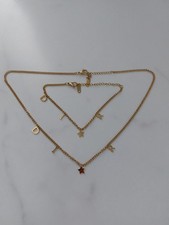 2 Piece Gold Colour Fashion Jewellery Set