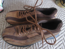 mens TROJAN safety shoes/trainers new size 9 brown/tan