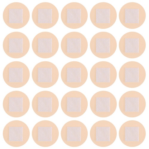 100 pcs flesh - flesh, round