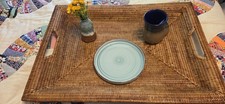 Extra large wicker serving